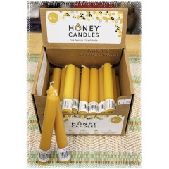 Honey Candles - 100% Pure Beeswax -  6" Tube